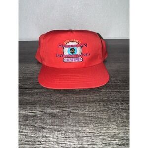 Vintage Dick Clark's American Bandstand Grill Snapback Hat Red 90s